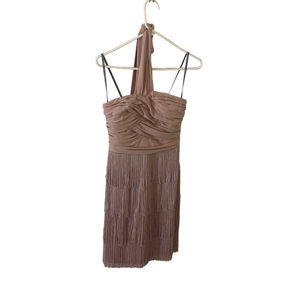 NWT Muse By Boston Proper Women's Halter Tassle Fringe Dress - 2 - Picture 1 of 14